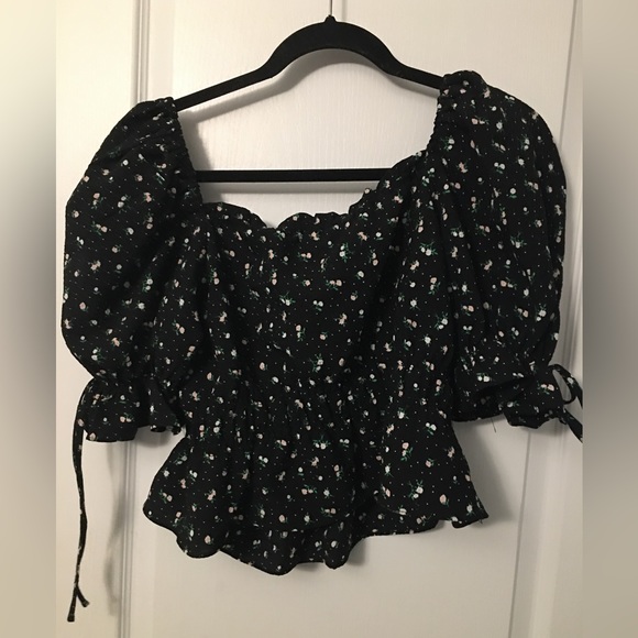 Crop floral top - Picture 3 of 3
